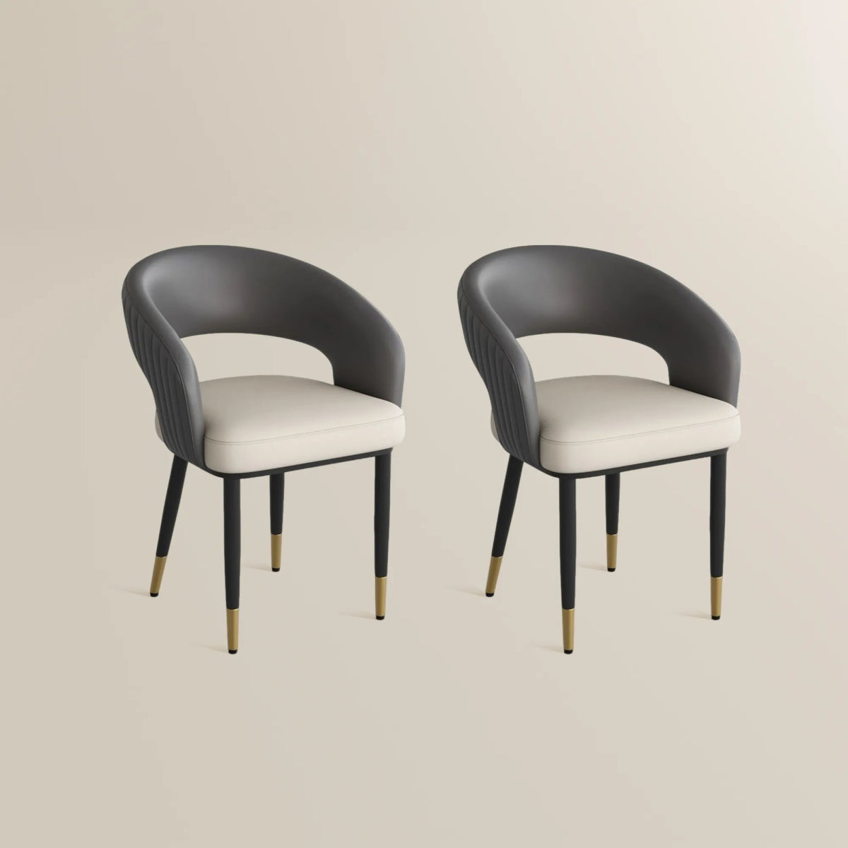 Seren 50 cm Modern Upholstered Dining Chairs — Set of 2 - Exclusivia