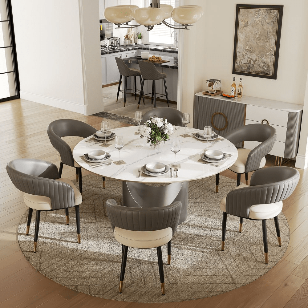 Seren 50 cm Modern Upholstered Dining Chairs — Set of 2 - Exclusivia