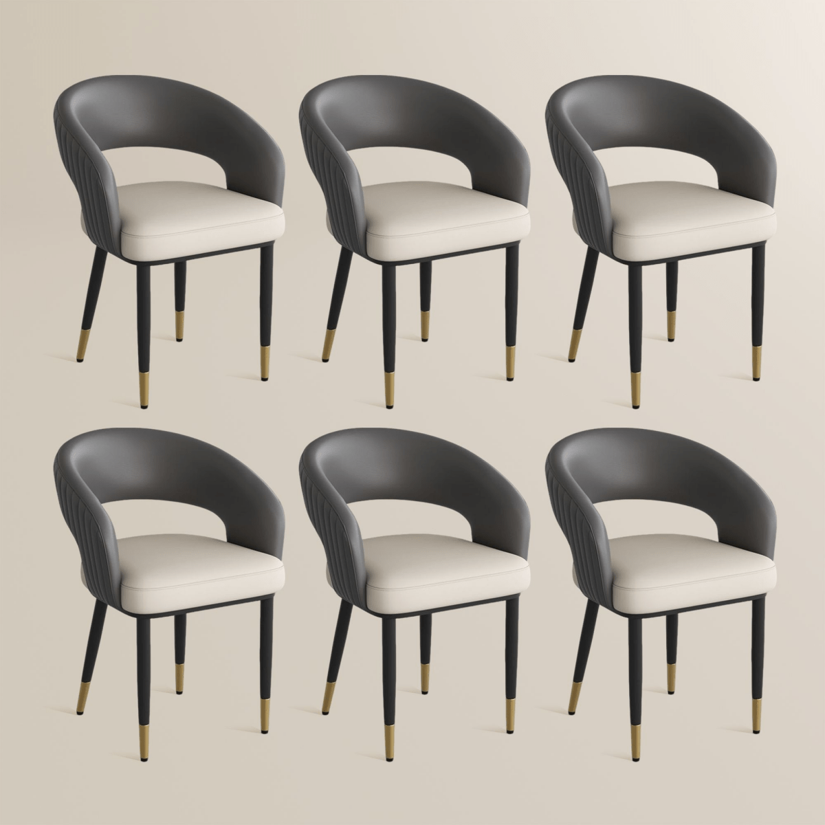 Seren 50 cm Modern Upholstered Dining Chairs — Set of 2 - Exclusivia