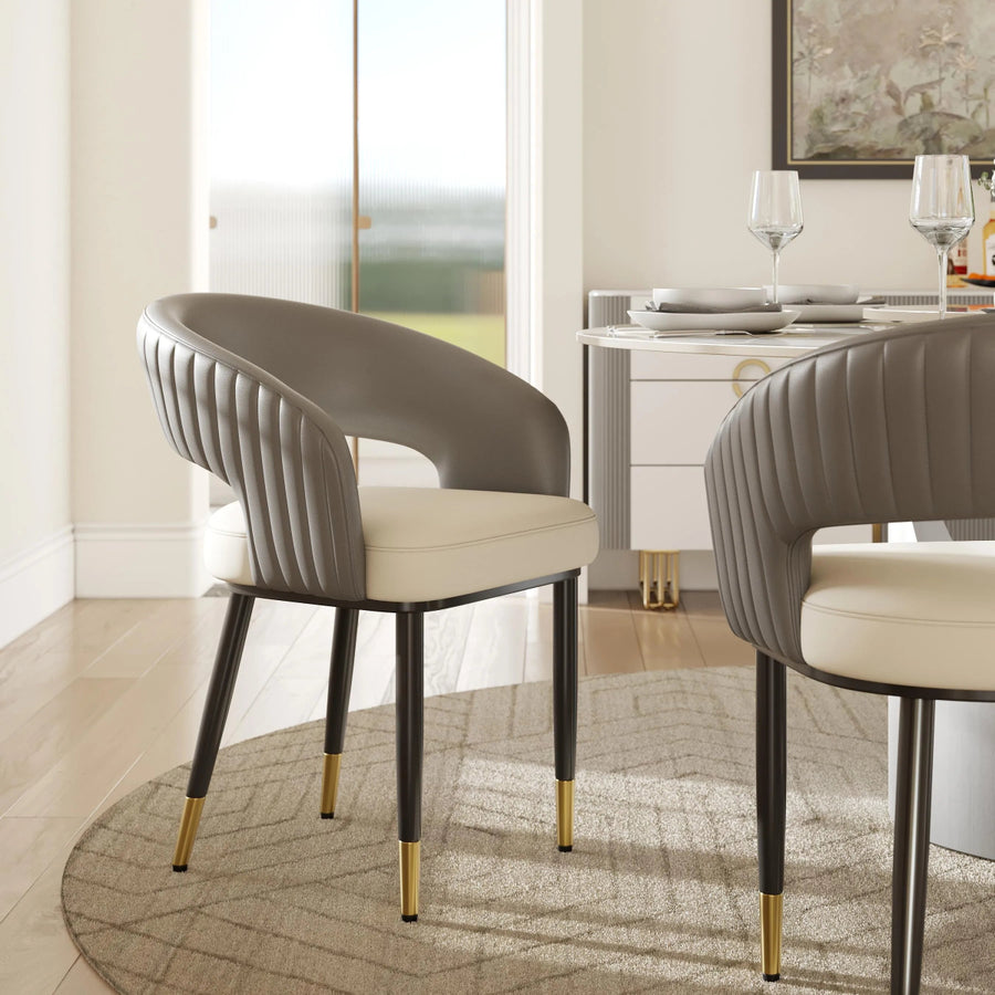 Seren 50 cm Modern Upholstered Dining Chairs — Set of 2 - Exclusivia