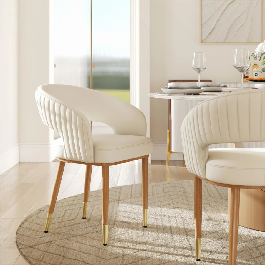 Seren 50 cm Modern Upholstered Dining Chairs — Set of 2 - Exclusivia