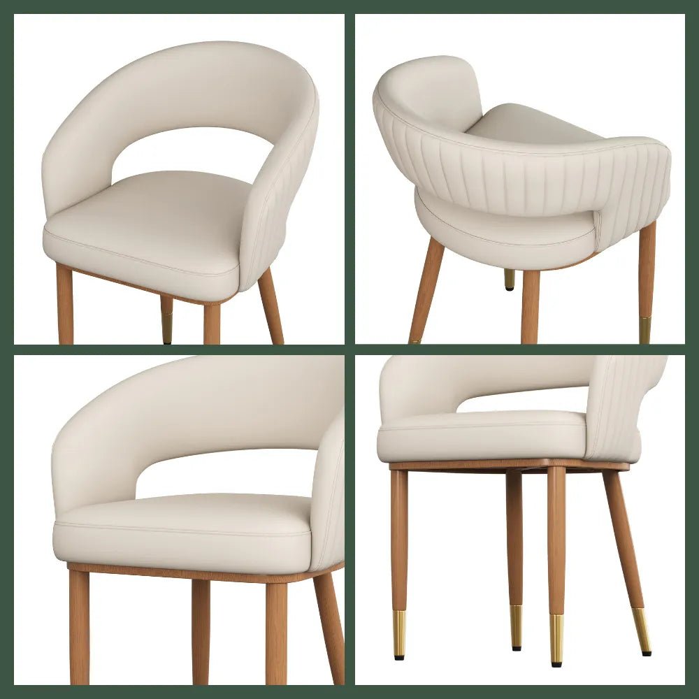 Seren 50 cm Modern Upholstered Dining Chairs — Set of 2 - Exclusivia