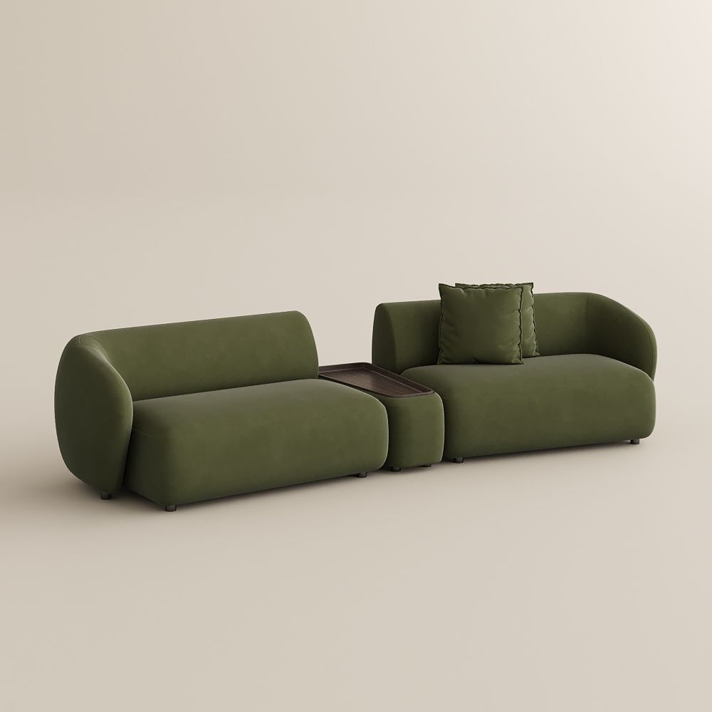 Serenlo Curved Modular Deep Seat Sofa - Exclusivia