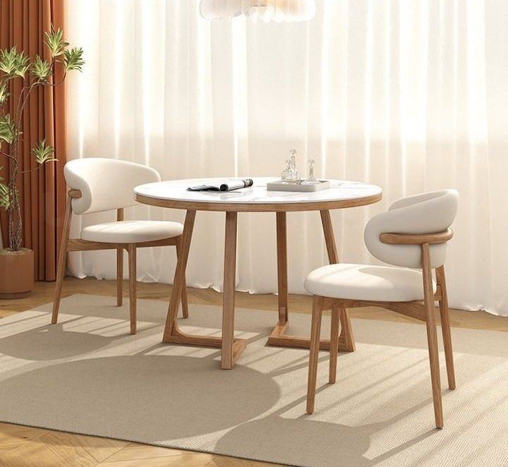 BROVEN Modern Solid Wood Dining Table