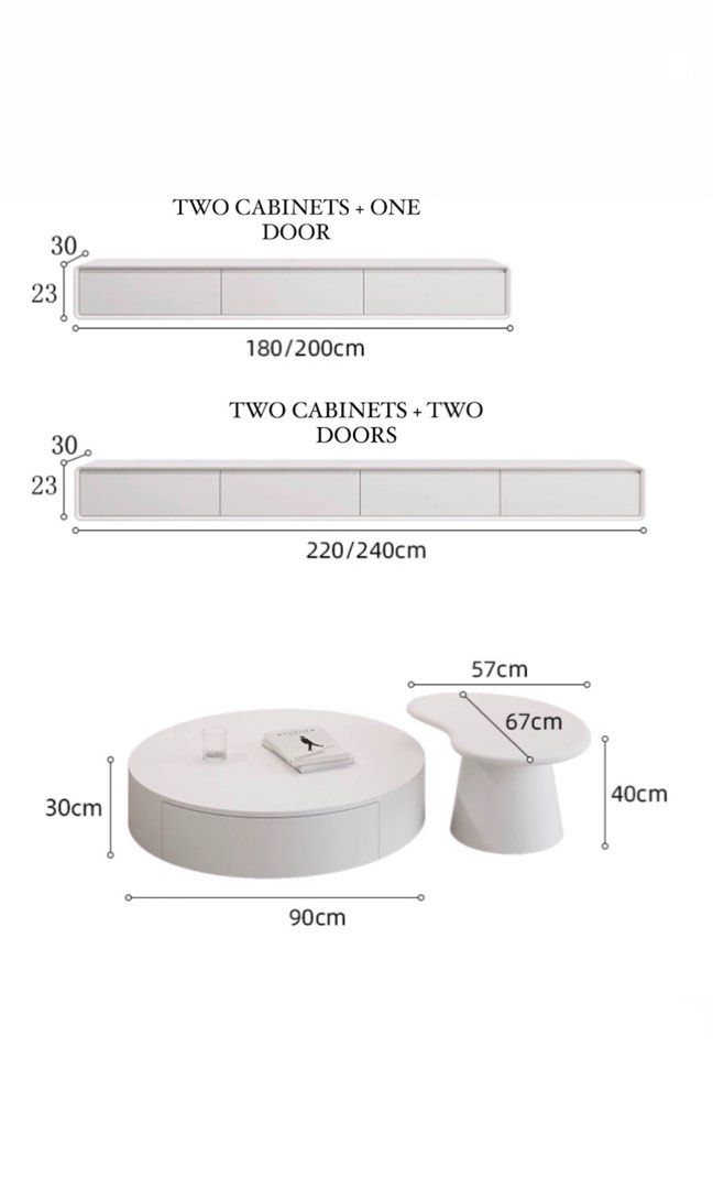 STYRNE Modern Floating TV Console