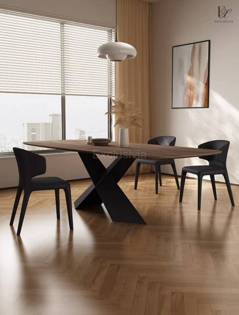 SHYLA Modern Solid Wood Dining Table - Exclusivia