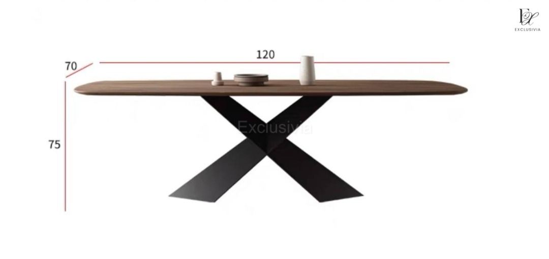 SHYLA Modern Solid Wood Dining Table - Exclusivia