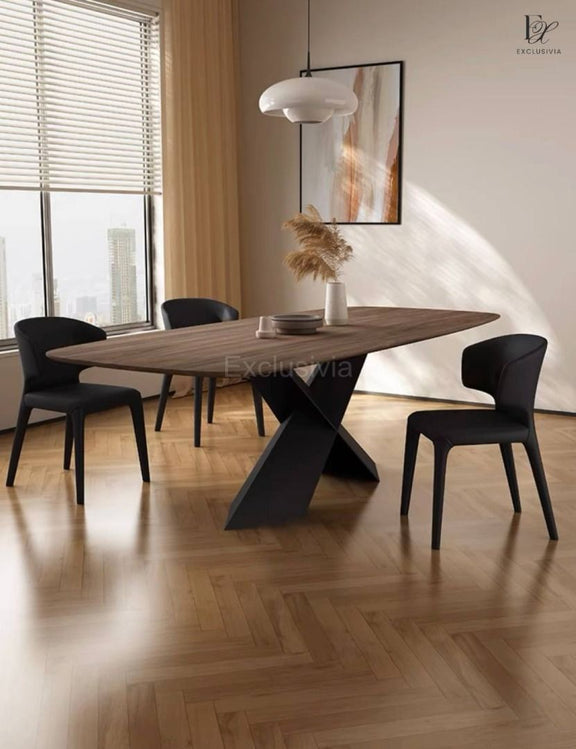 SHYLA Modern Solid Wood Dining Table - Exclusivia