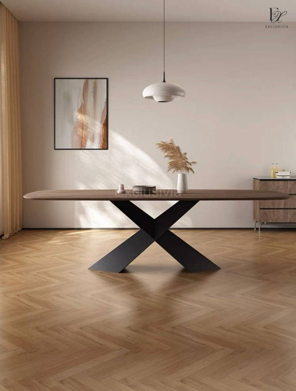 SHYLA Modern Solid Wood Dining Table - Exclusivia