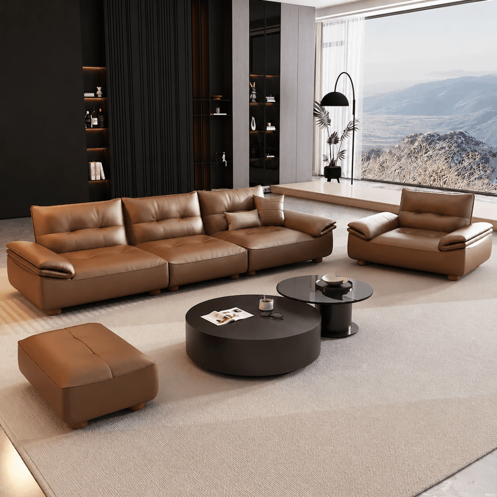 Silas Modern Leathaire Sofa - Exclusivia
