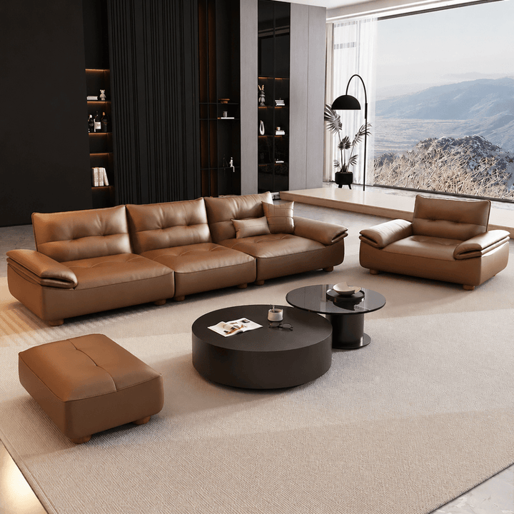 Silas Modern Leathaire Sofa - Exclusivia