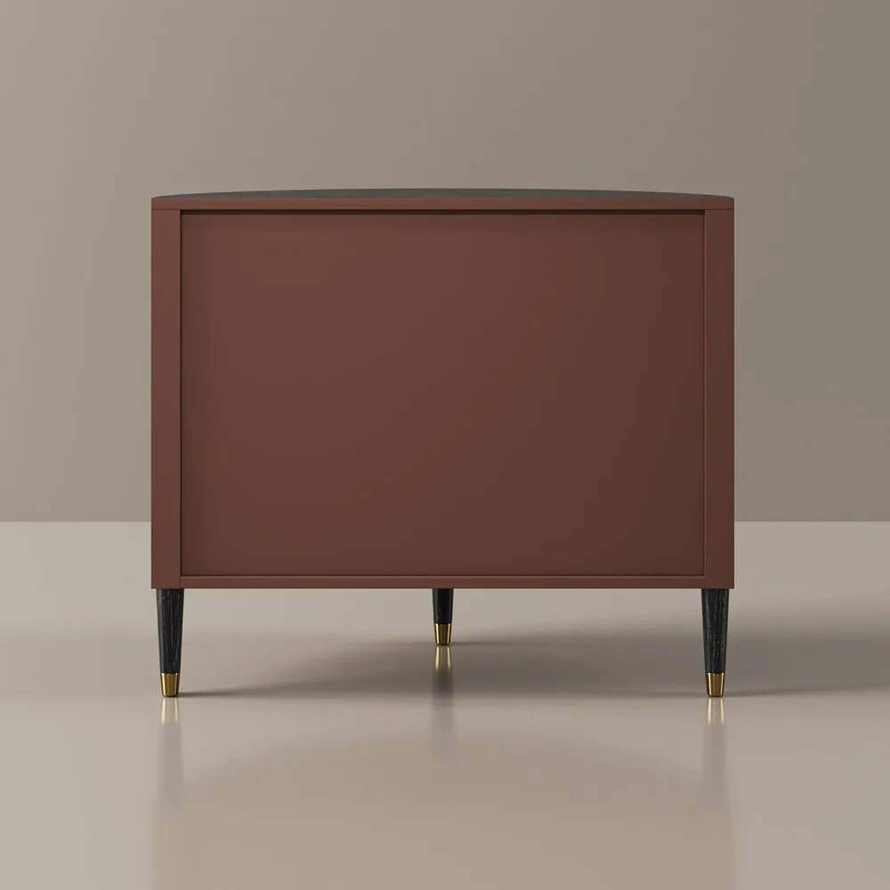 Silva 100 cm Mid - Century Fluted Storage Cabinet - Exclusivia