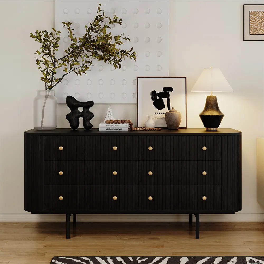 Silva 150 cm Modern 6 - Drawer Dresser - Exclusivia
