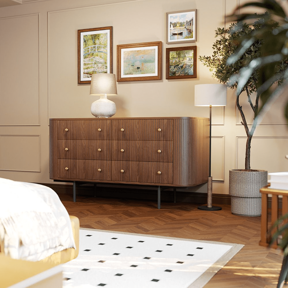 Silva 150 cm Modern 6 - Drawer Dresser - Exclusivia