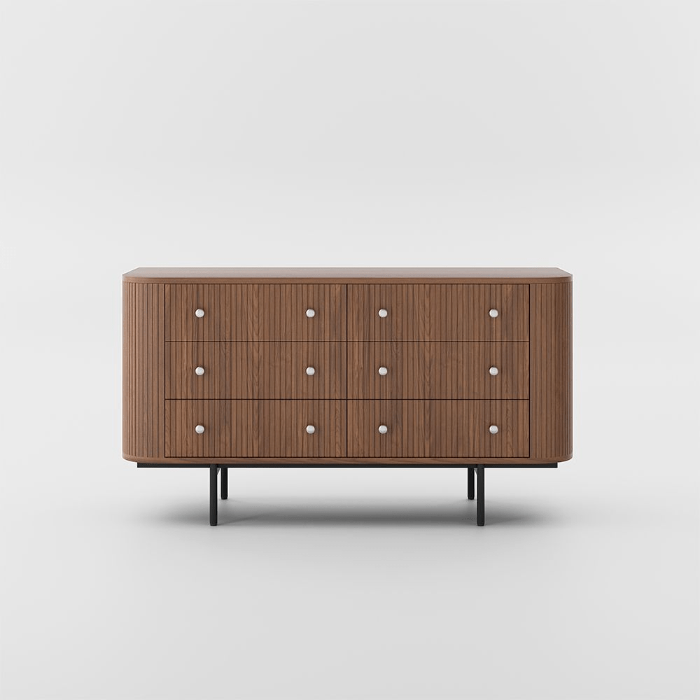 Silva 150 cm Modern 6 - Drawer Dresser - Exclusivia
