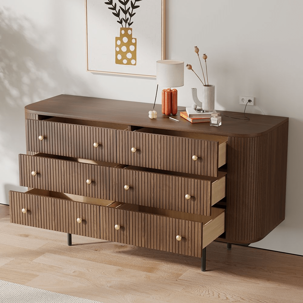 Silva 150 cm Modern 6 - Drawer Dresser - Exclusivia