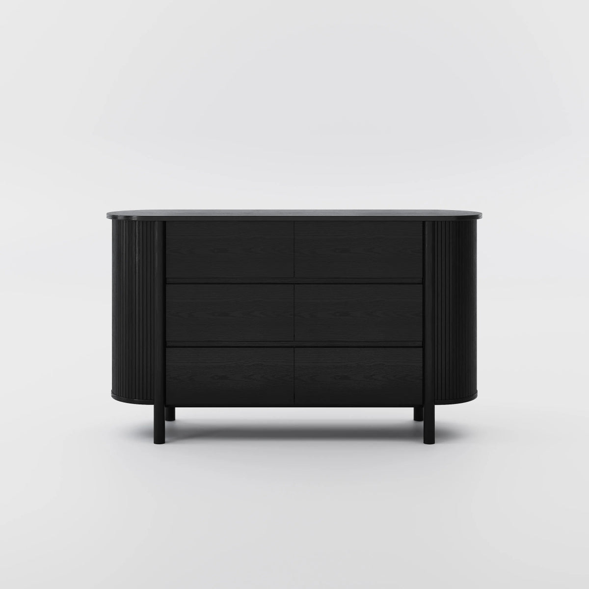Silva 155 cm Mid - Century 6 - Drawer Dresser - Exclusivia