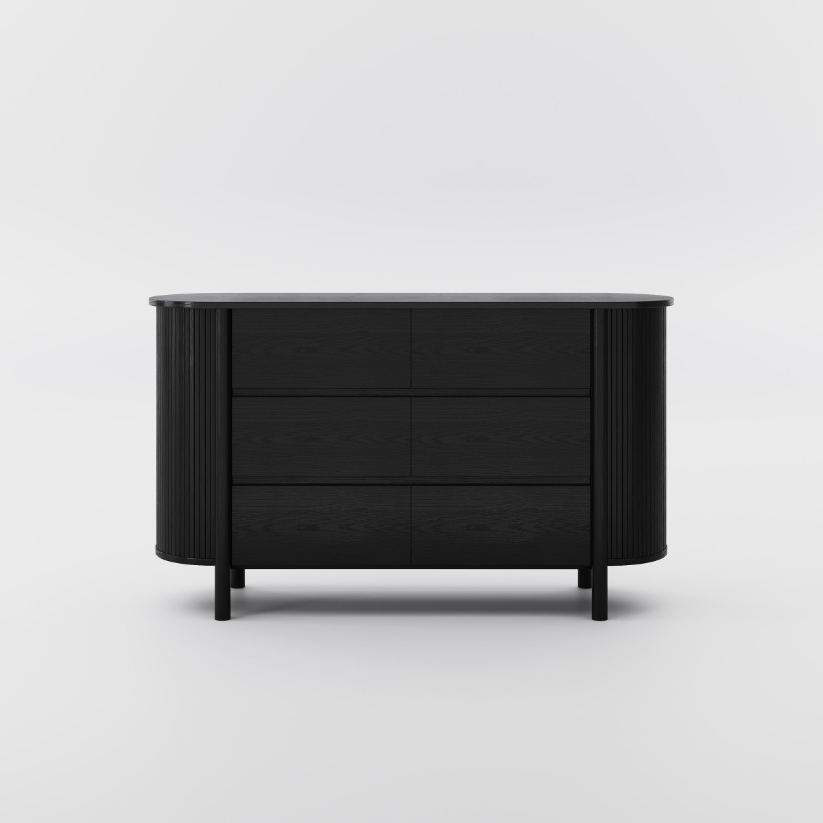 Silva 155 cm Mid - Century 6 - Drawer Dresser - Exclusivia