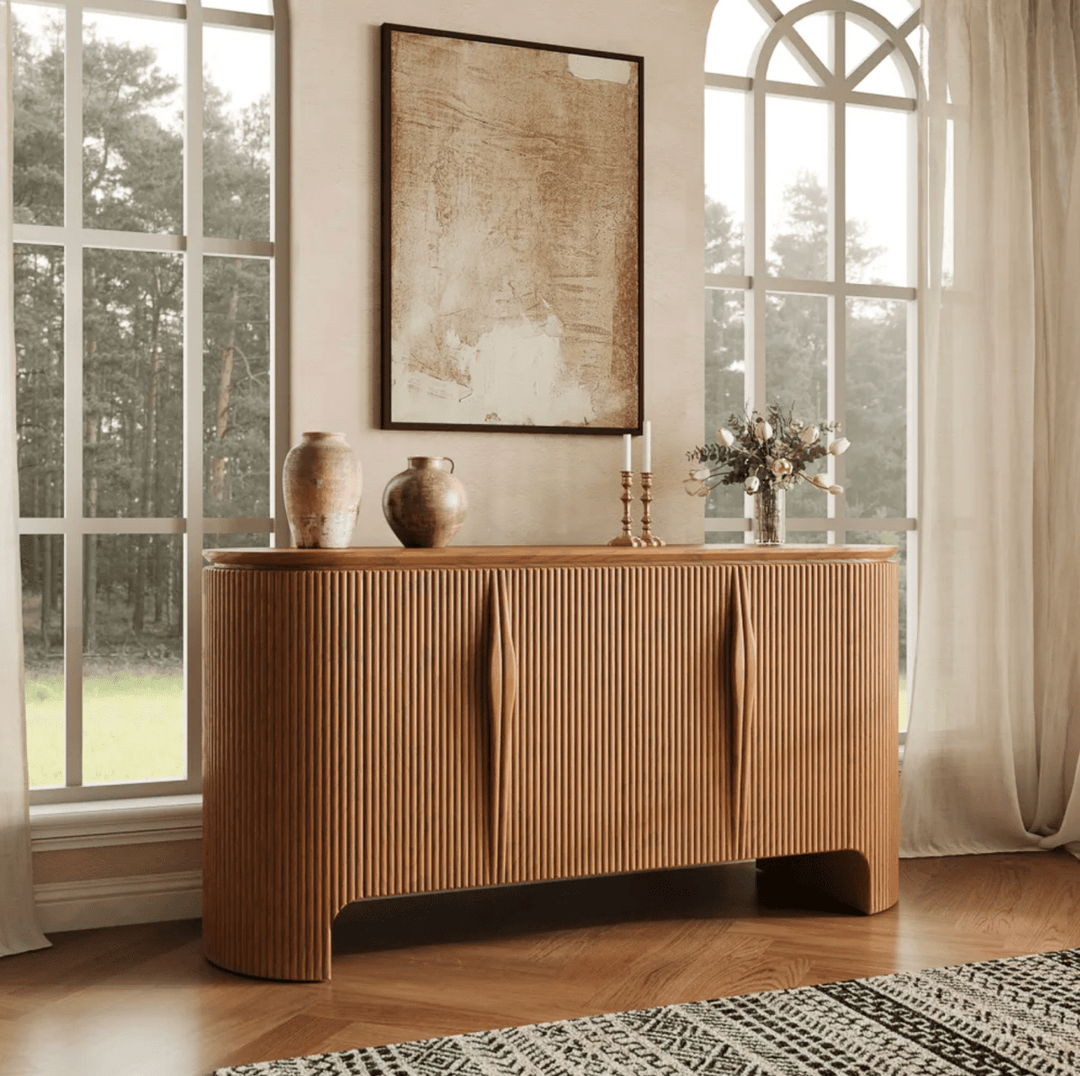 Silva Fluted Cabinet 160 cm - Exclusivia