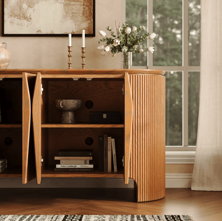 Silva Fluted Cabinet 160 cm - Exclusivia