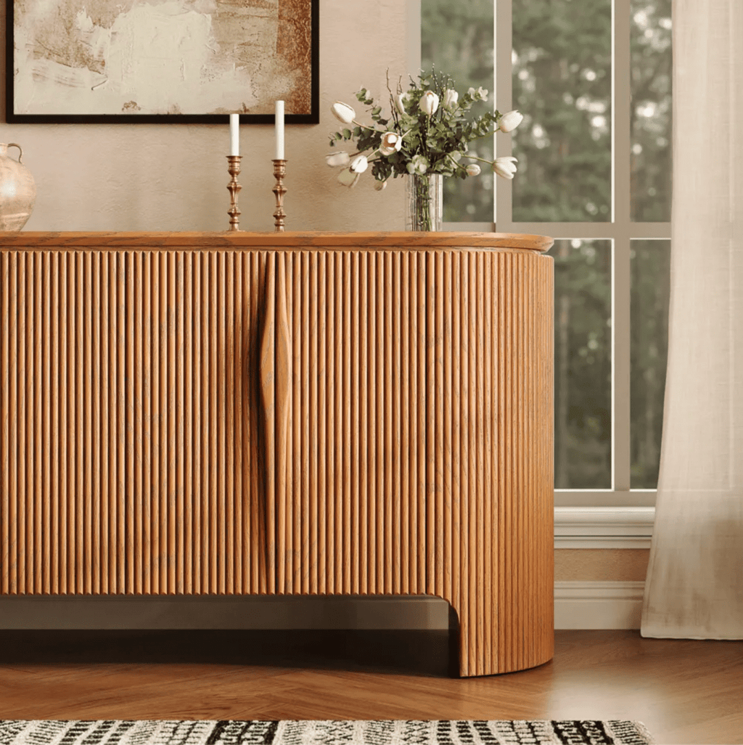 Silva Fluted Cabinet 160 cm - Exclusivia