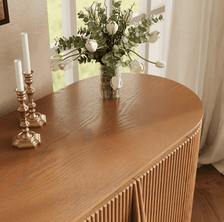 Silva Fluted Cabinet 160 cm - Exclusivia