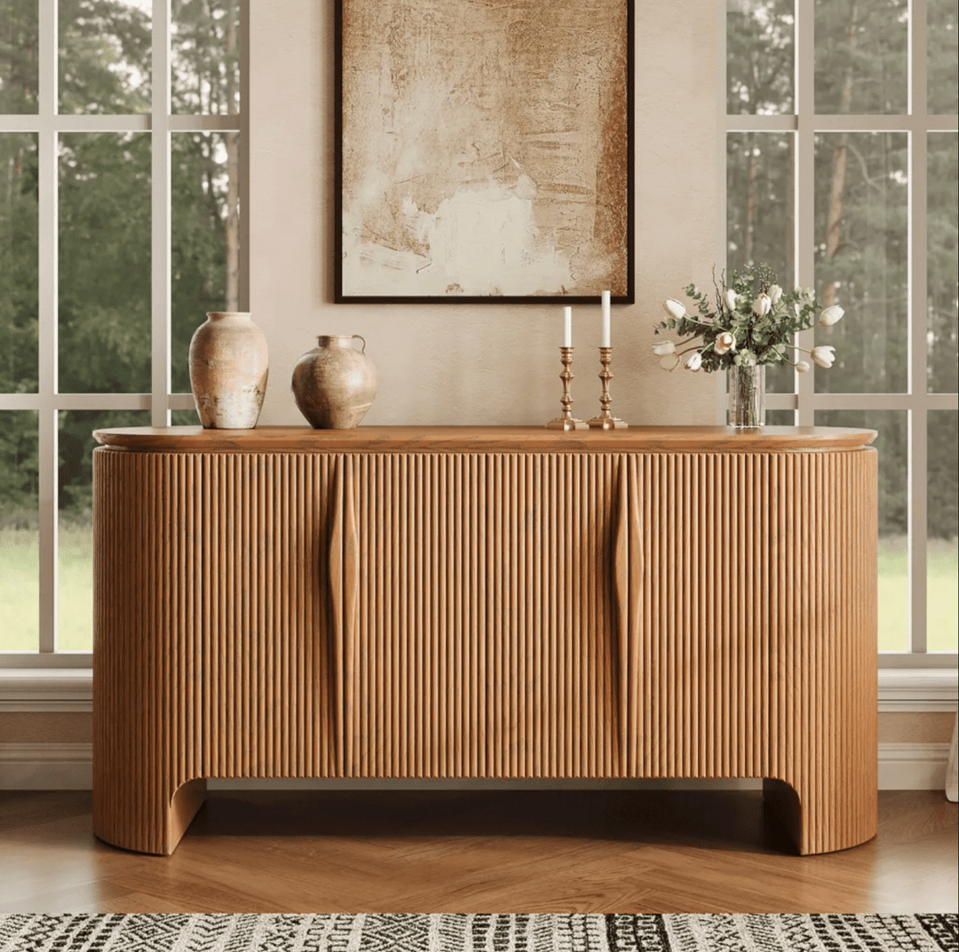 Silva Fluted Cabinet 160 cm - Exclusivia