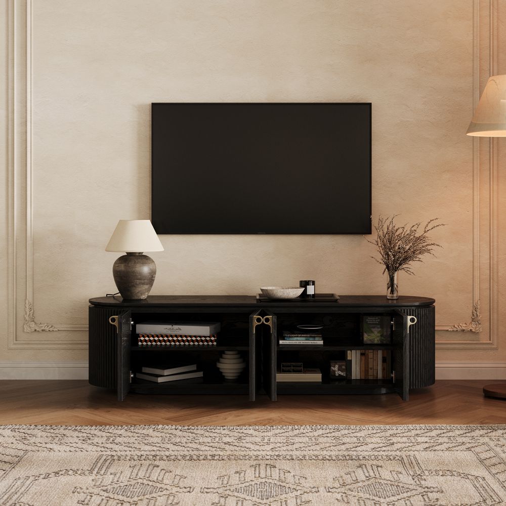 Silva Fluted Media Console - Exclusivia