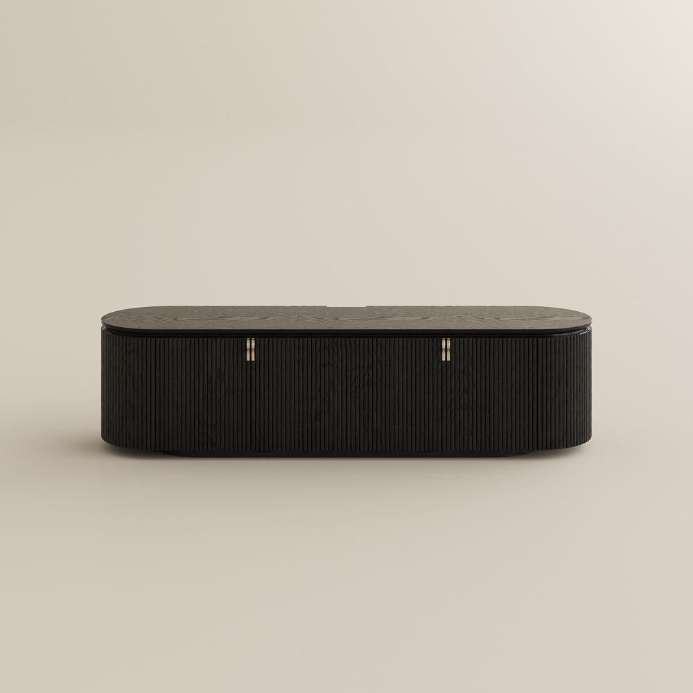 Silva Fluted Media Console - Exclusivia