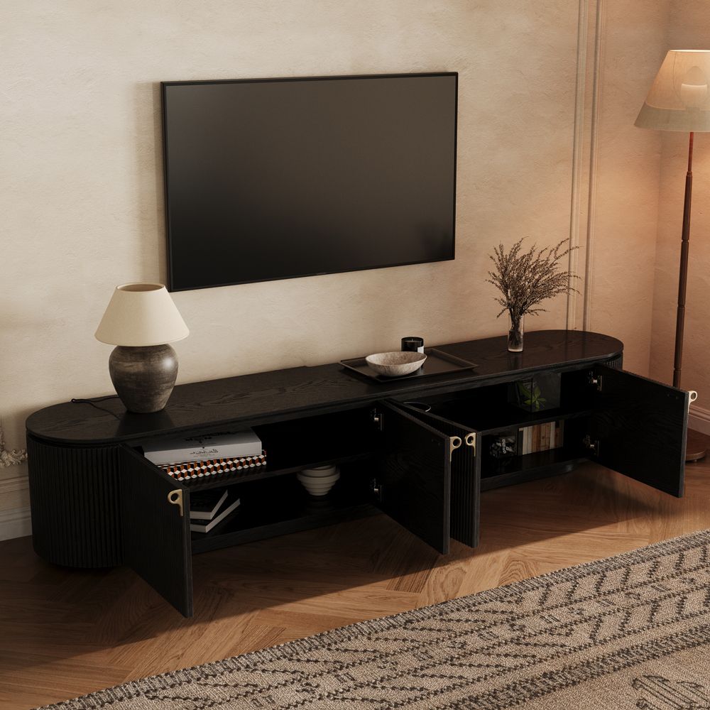 Silva Fluted Media Console - Exclusivia
