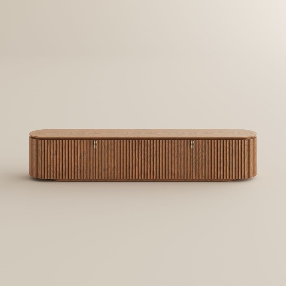 Silva Fluted Media Console - Exclusivia