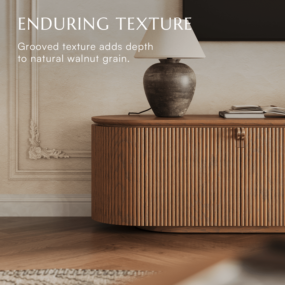 Silva Fluted Media Console - Exclusivia