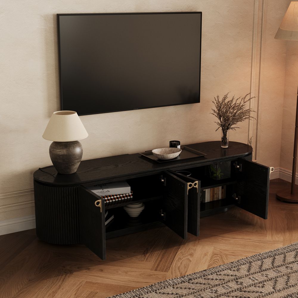 Silva Fluted Media Console - Exclusivia