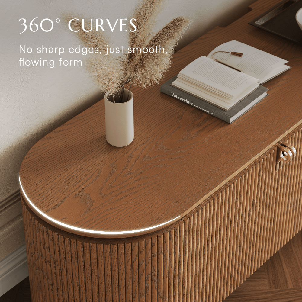 Silva Fluted Media Console - Exclusivia