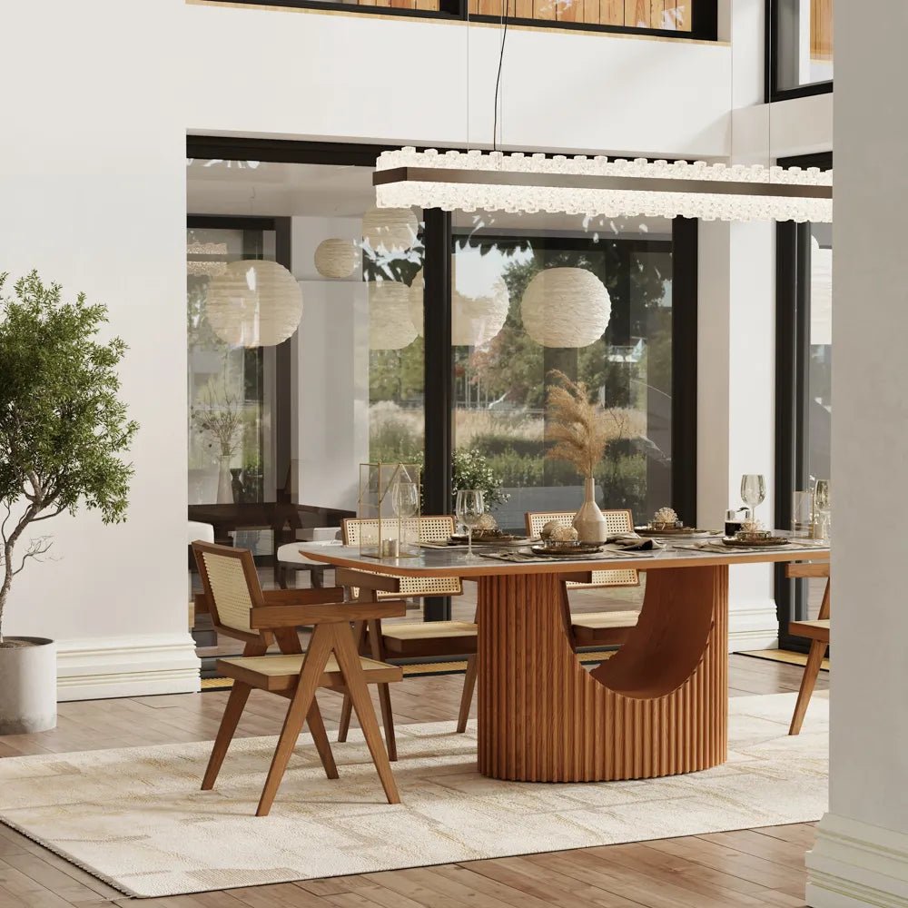 Silva Glossy Sintered Stone Dining Table - Exclusivia