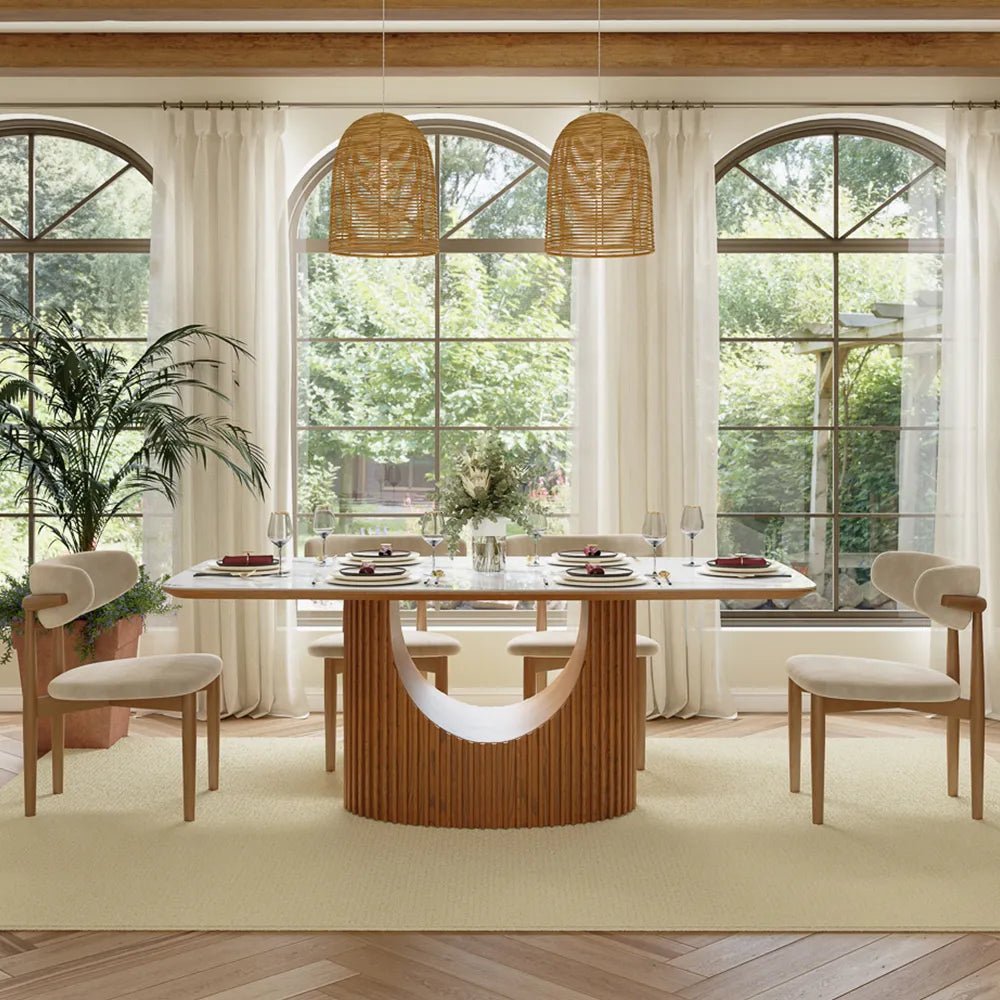 Silva Glossy Sintered Stone Dining Table - Exclusivia