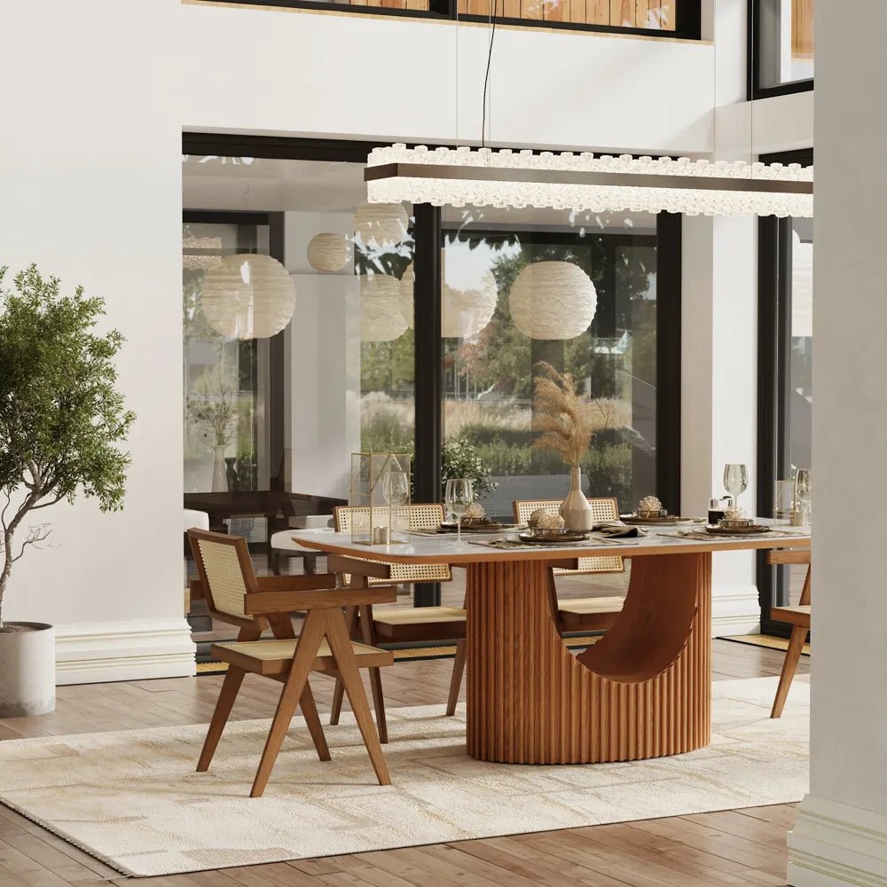 Silva Glossy Sintered Stone Dining Table - Exclusivia