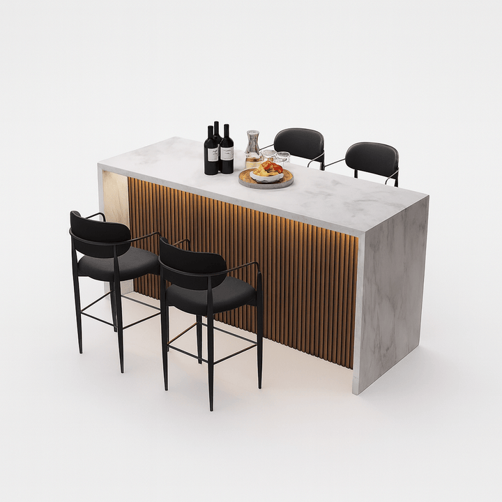 SINTHE Modern Marble Kitchen Island / Bar Table - Exclusivia