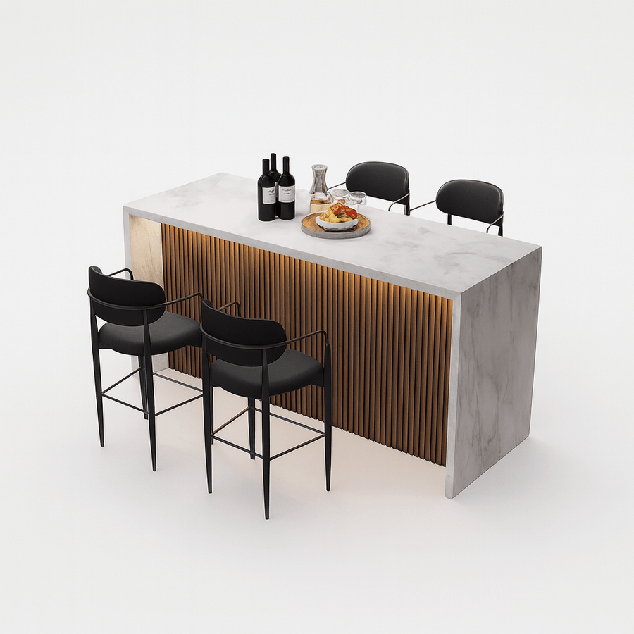 SINTHE Modern Marble Kitchen Island / Bar Table - Exclusivia