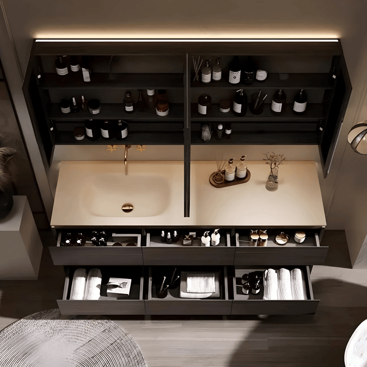 Slate Modern Sintered Stone Vanity Sink - Exclusivia