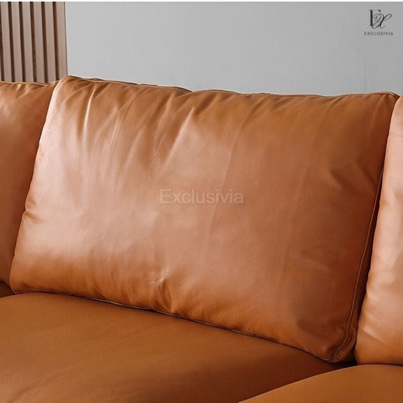 Sofa 4 Seater L Shape Feather Sofa - Exclusivia