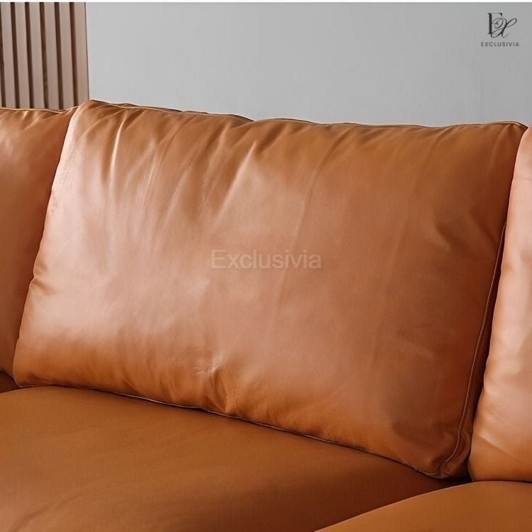 Sofa 4 Seater L Shape Feather Sofa - Exclusivia