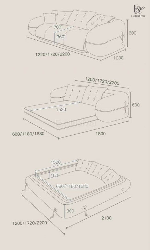 SOGNU Modern Sofa Bed - Exclusivia