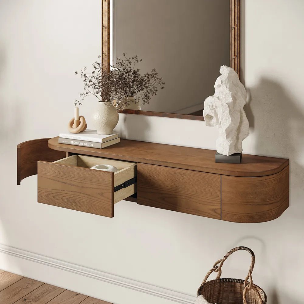 Solace 120 cm Floating Console Table - Exclusivia
