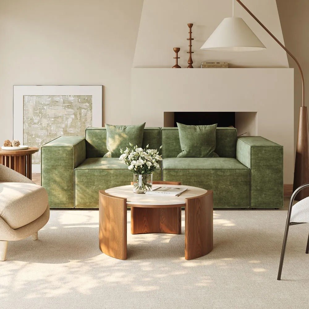 Solara 100 cm Round Matte Coffee Table - Exclusivia