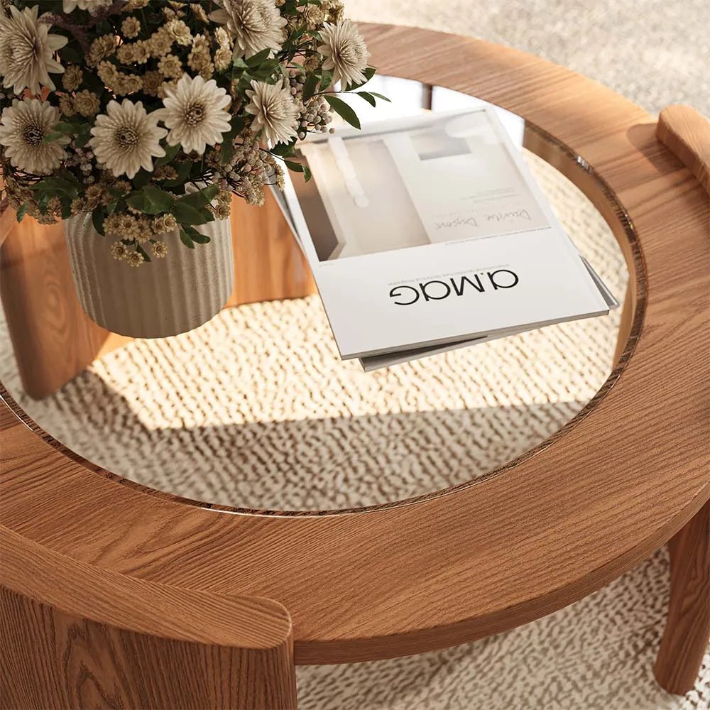 Solara 100 cm Round Matte Coffee Table - Exclusivia