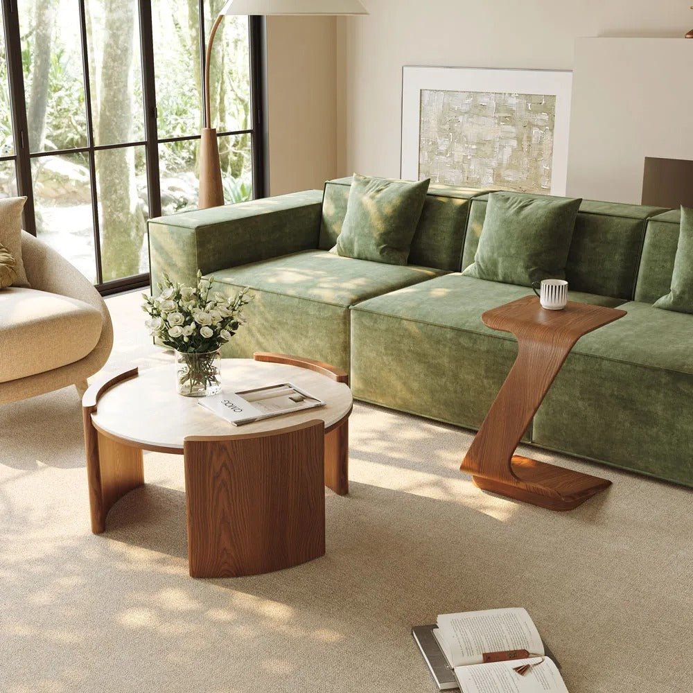 Solara 100 cm Round Matte Coffee Table - Exclusivia