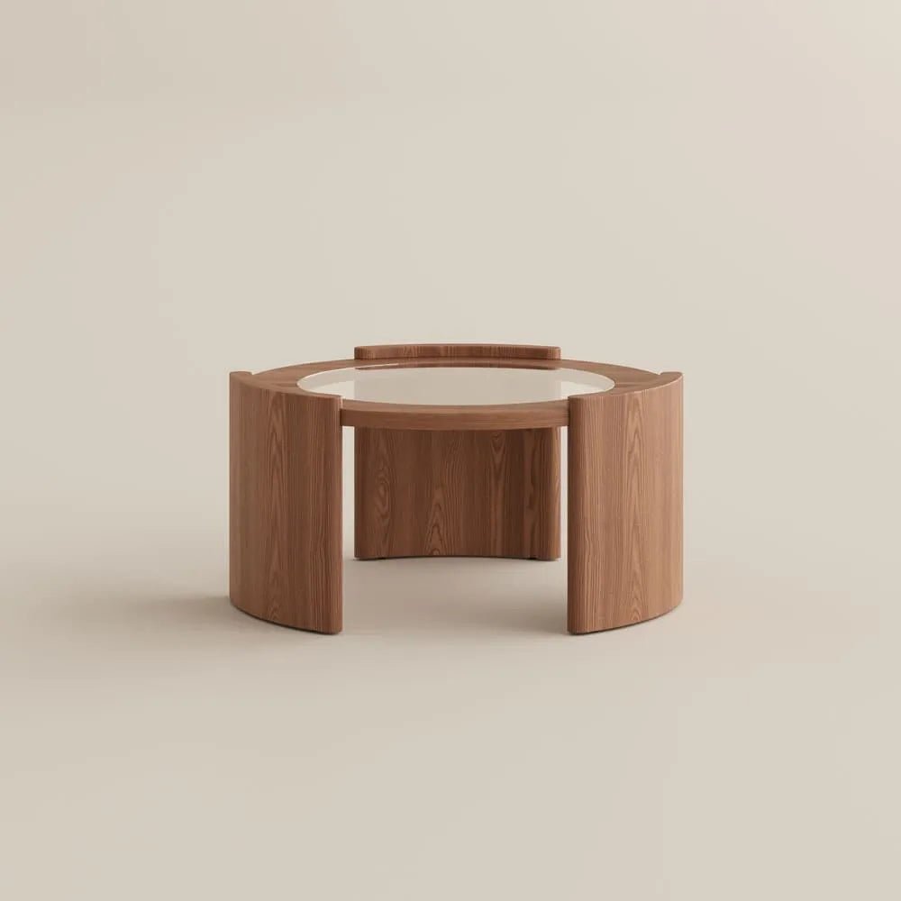 Solara 100 cm Round Matte Coffee Table - Exclusivia