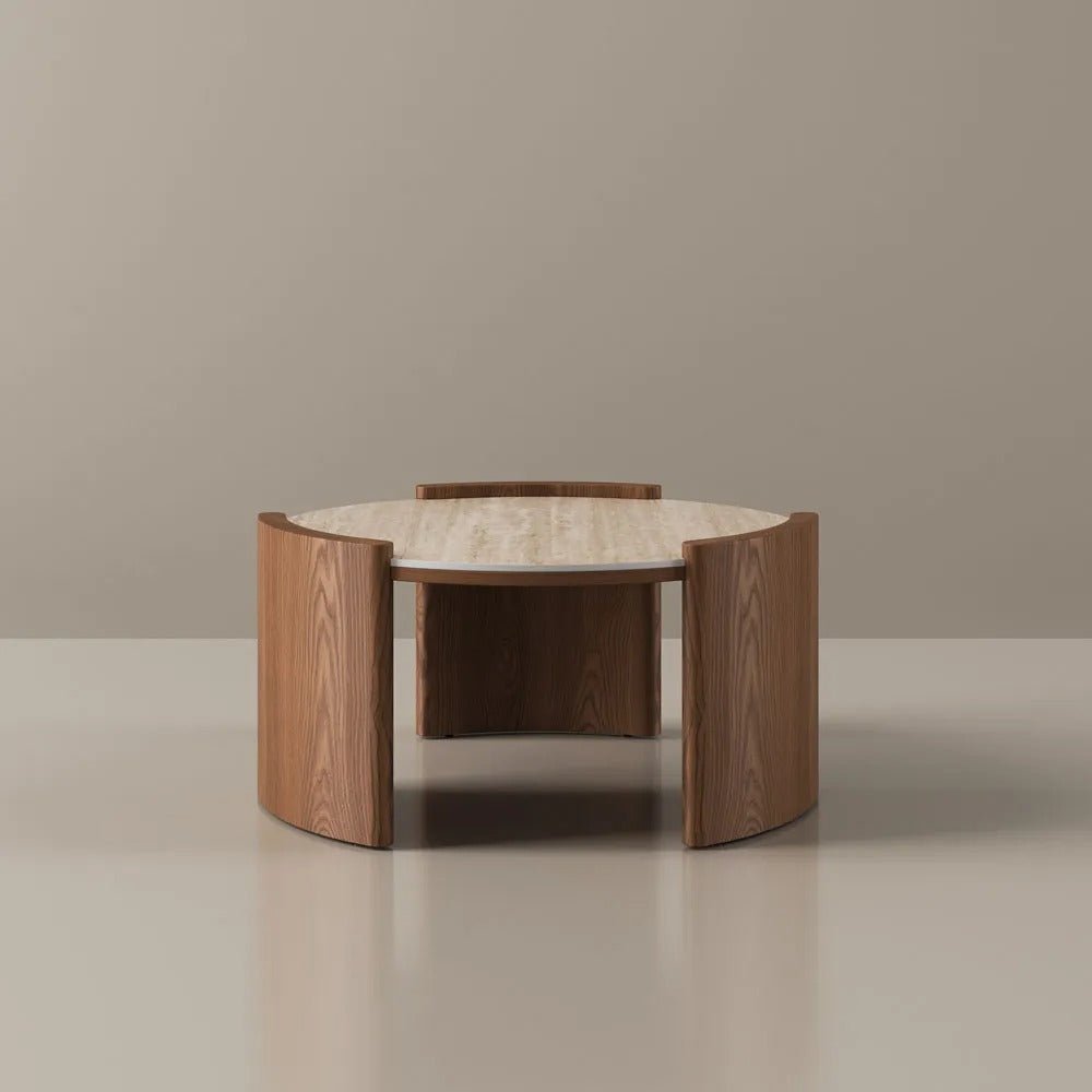 Solara 100 cm Round Matte Coffee Table - Exclusivia