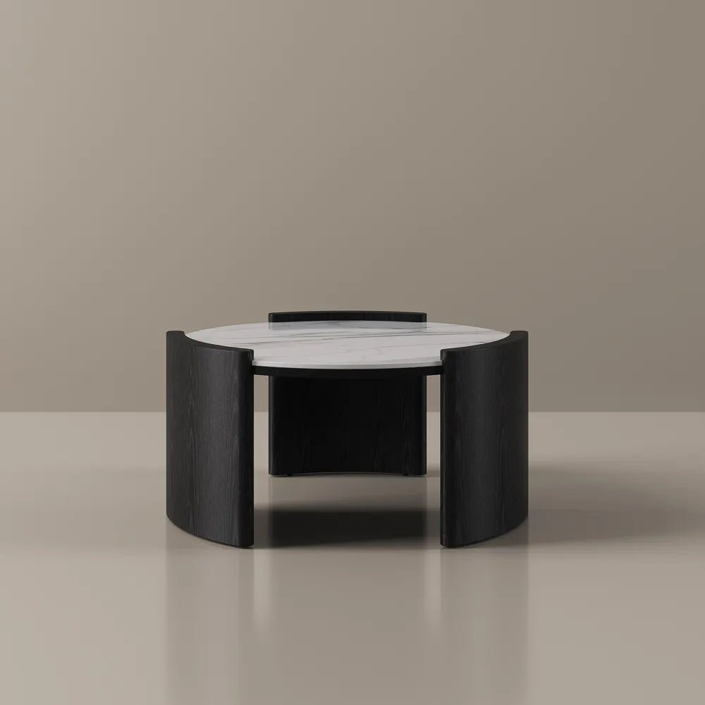 Solara 100 cm Round Matte Coffee Table - Exclusivia